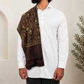 Brown Embroidered Shawls